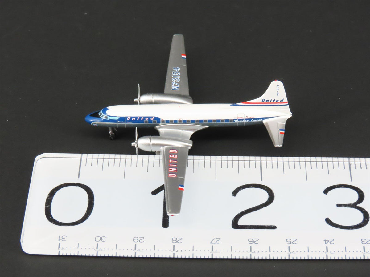 1:400 Scale Aero Classics Die-Cast United Convair CV-440 Aircraft N73154