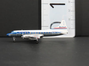 1:400 Scale Aero Classics Die-Cast United Convair CV-440 Aircraft N73154