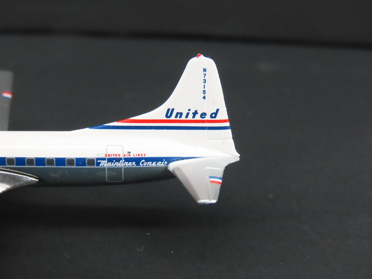 1:400 Scale Aero Classics Die-Cast United Convair CV-440 Aircraft N73154