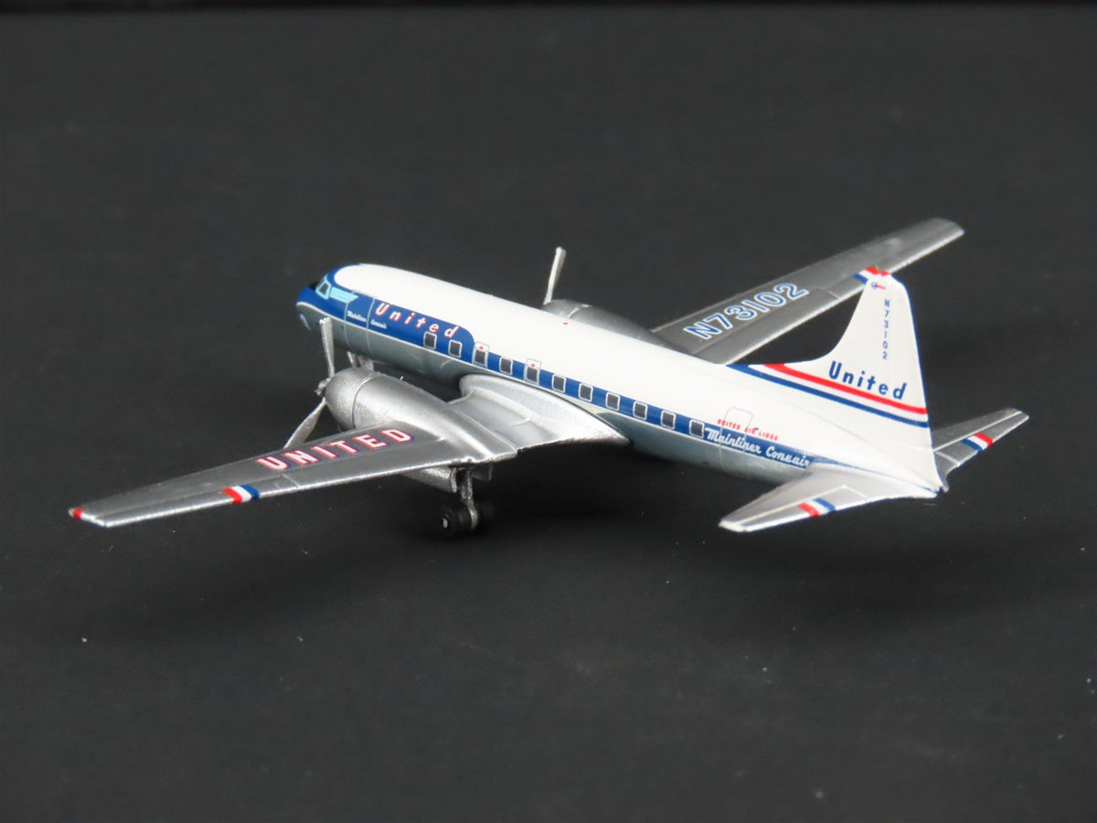1:400 Scale Aero Classics Die-Cast United Convair CV-440 Aircraft N73102