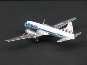 1:400 Scale Aero Classics Die-Cast United Convair CV-440 Aircraft N73102