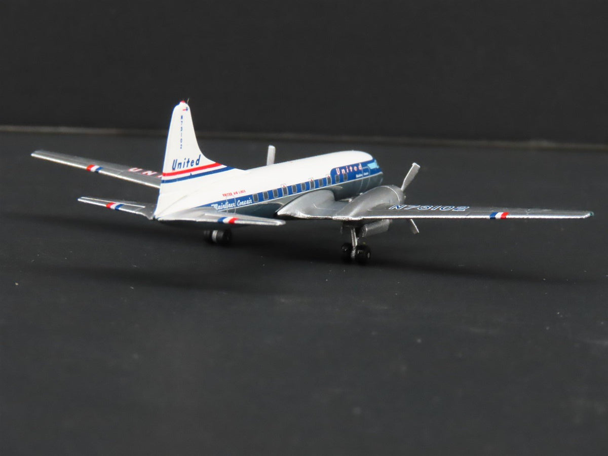 1:400 Scale Aero Classics Die-Cast United Convair CV-440 Aircraft N73102