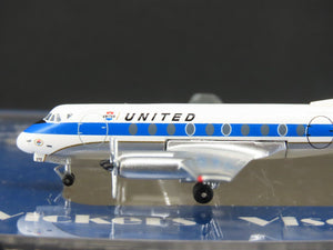 1:400 Scale Aero Classics Die-Cast United Vickers Viscount V745D Aircraft N7454