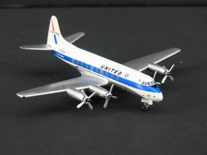 1:400 Scale Aero Classics Die-Cast United Vickers Viscount V745D Aircraft N7454