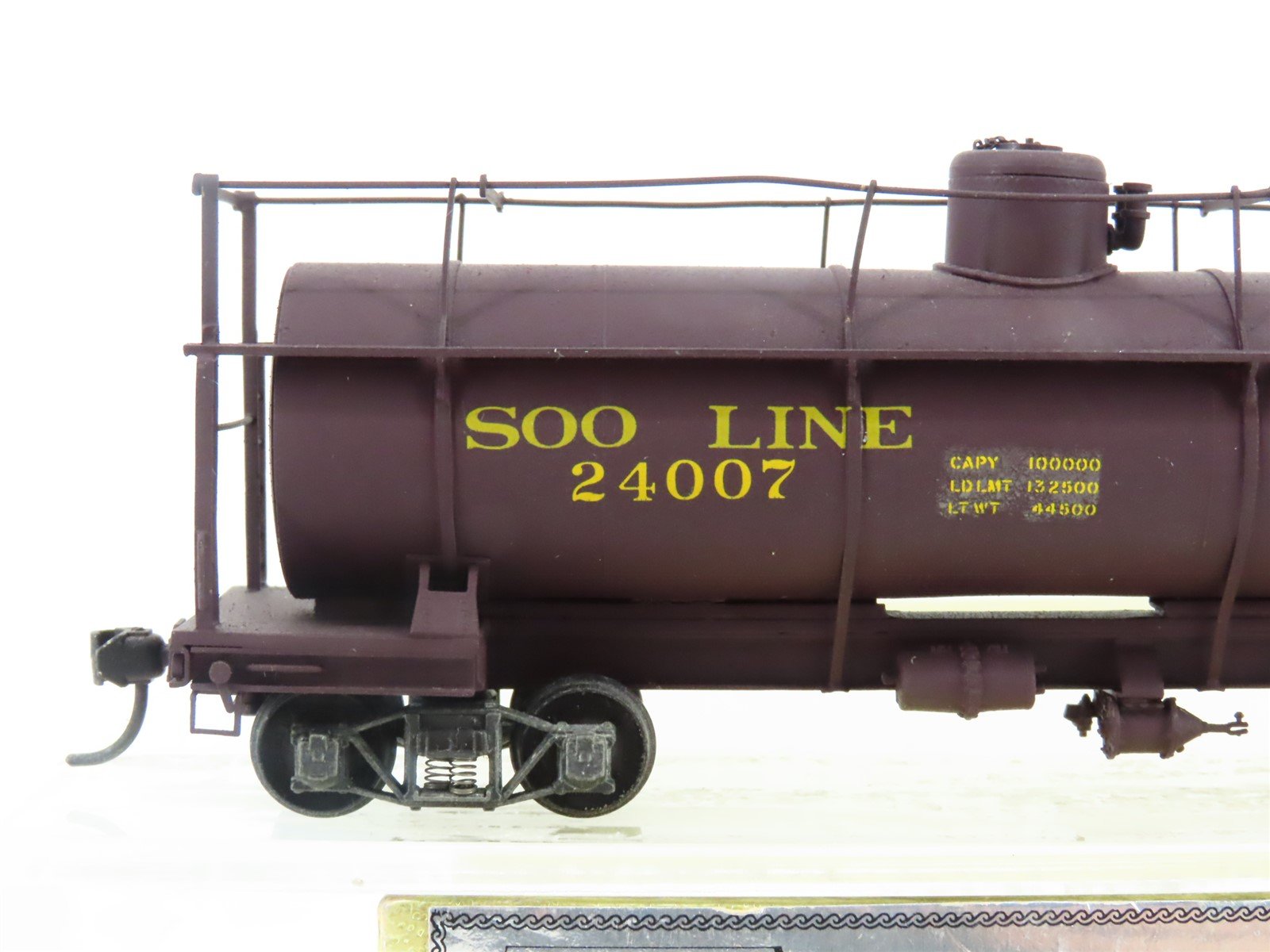 HO NorthWest Short Line NWSL BRASS SOO Line Single Dome Logging Tank Car -Custom