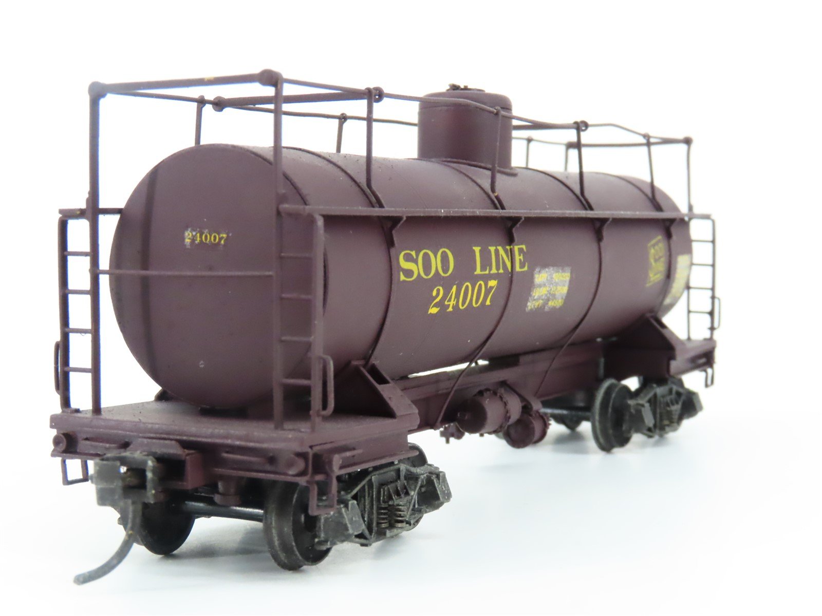 HO NorthWest Short Line NWSL BRASS SOO Line Single Dome Logging Tank Car -Custom