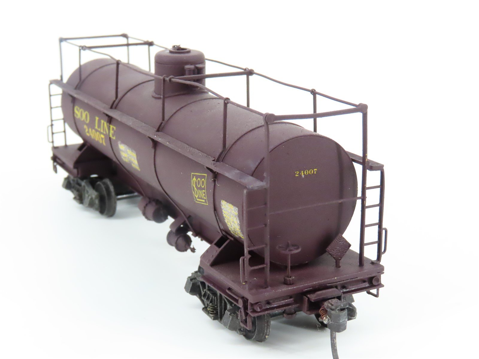 HO NorthWest Short Line NWSL BRASS SOO Line Single Dome Logging Tank Car -Custom