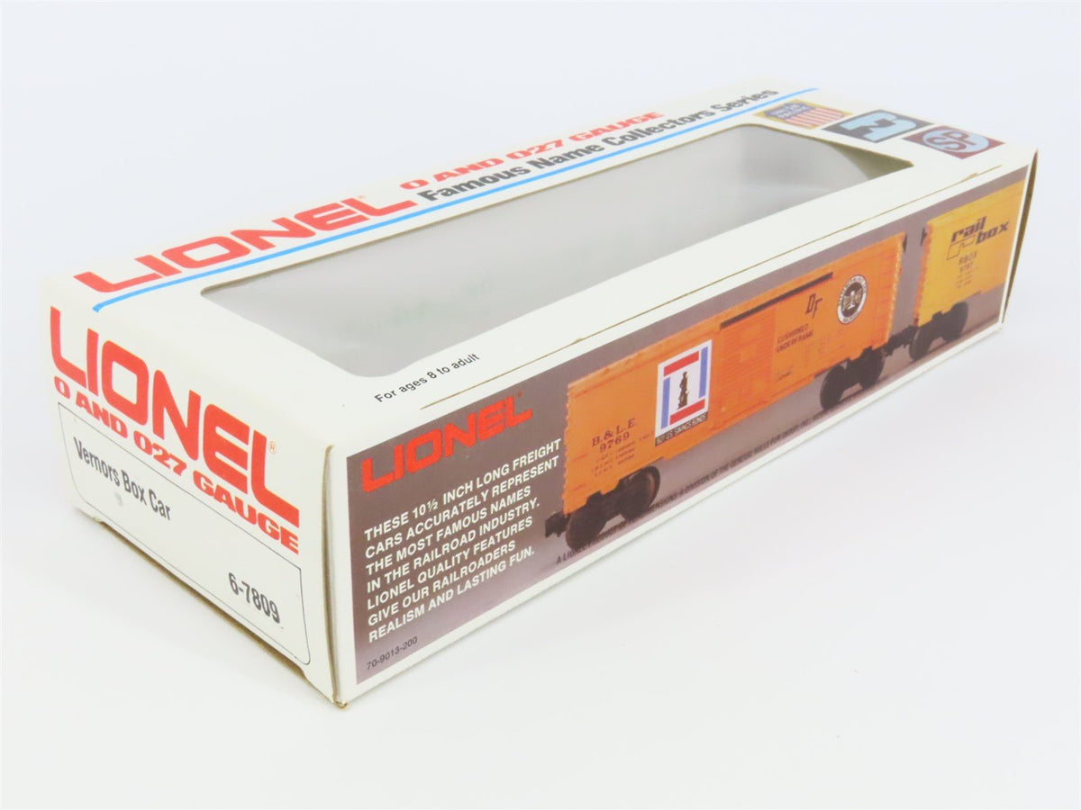 O Gauge 3-Rail Lionel 6-7809 Vernors Single Door Boxcar #7809