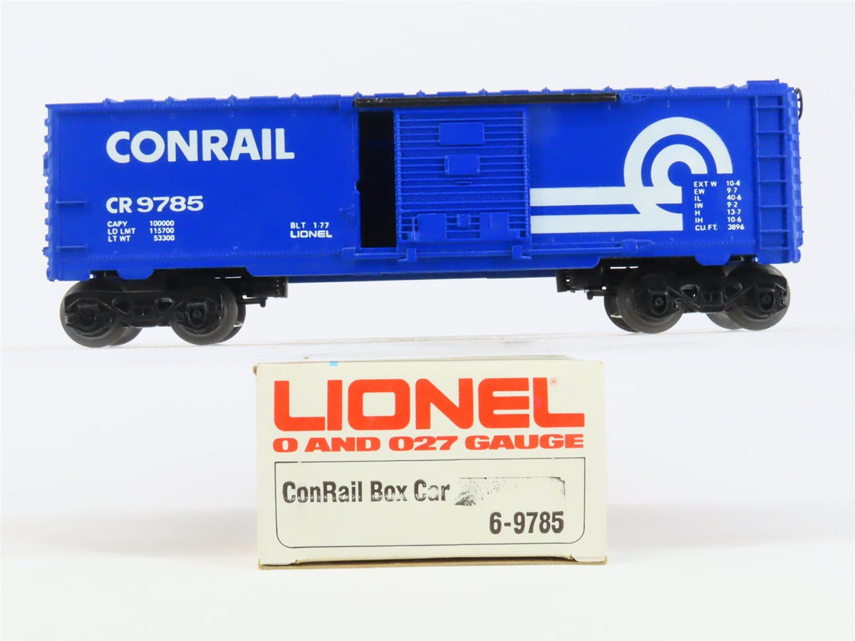 O Gauge 3-Rail Lionel 6-9785 CR Conrail Single Door Boxcar #9785