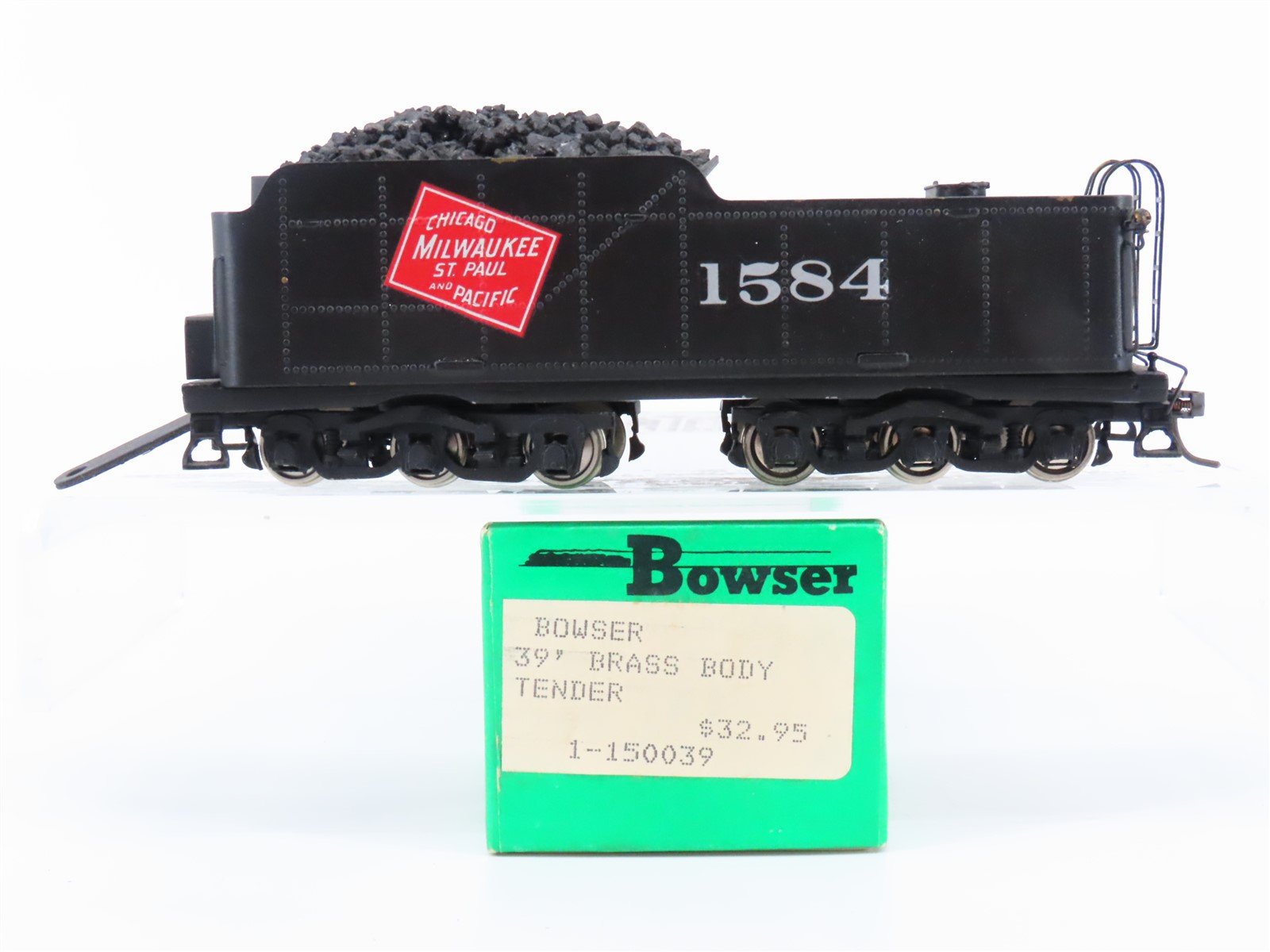 HO Scale Bowser BRASS MILW Milwaukee Road Tender #1584 - Custom