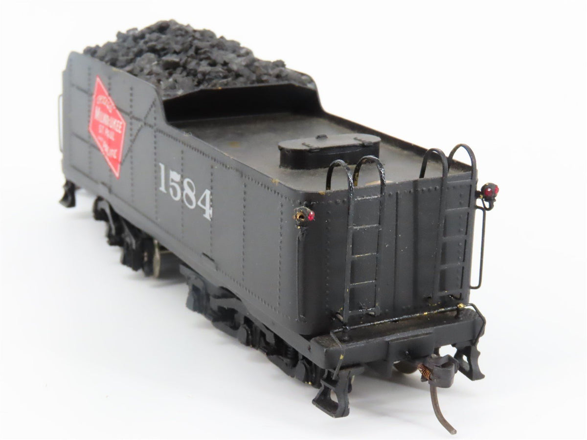 HO Scale Bowser BRASS MILW Milwaukee Road Tender #1584 - Custom