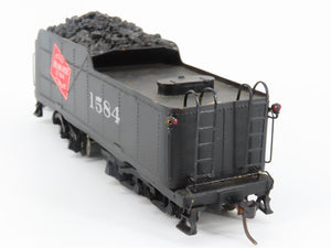 HO Scale Bowser BRASS MILW Milwaukee Road Tender #1584 - Custom