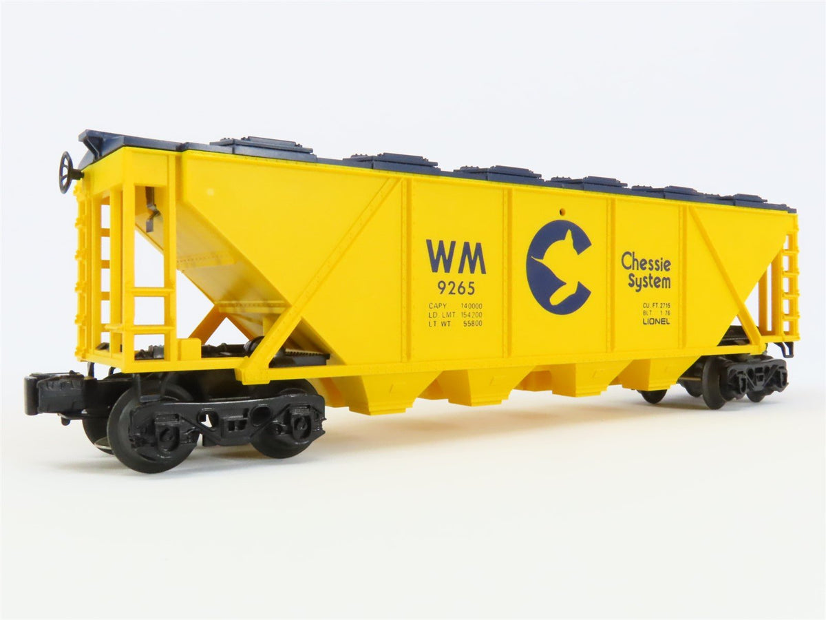 O Gauge 3-Rail Lionel 6-9265 WM Chessie System 4-Bay Hopper Car #9265