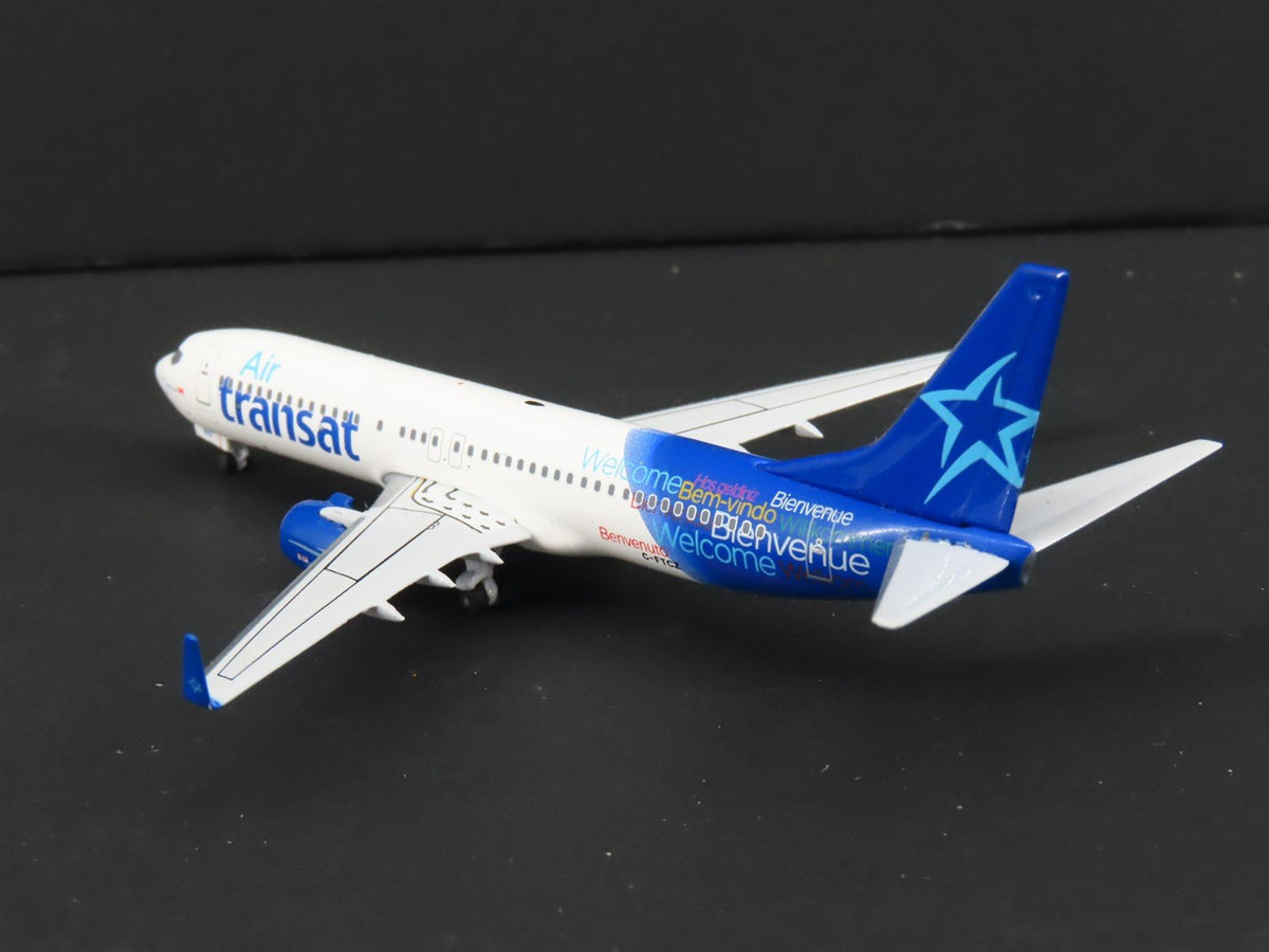 1:400 Scale Aero Classics Air Transat &quot;Welcome&quot; Boeing B-737-8AS Aircraft C-FTCZ