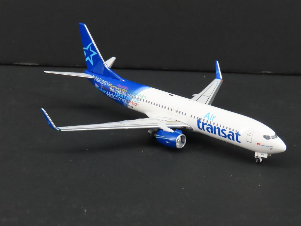1:400 Scale Aero Classics Air Transat &quot;Welcome&quot; Boeing B-737-8AS Aircraft C-FTCZ