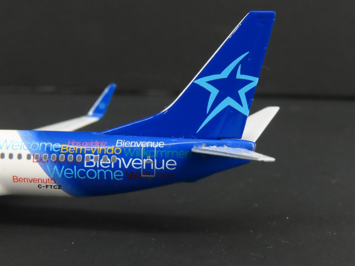1:400 Scale Aero Classics Air Transat &quot;Welcome&quot; Boeing B-737-8AS Aircraft C-FTCZ