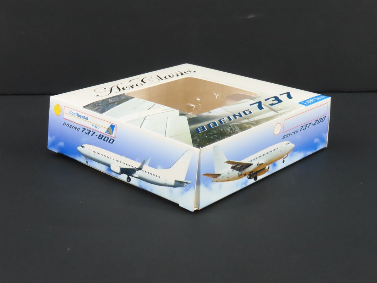 1:400 Scale Aero Classics Die-Cast Continental Boeing B-737-824 Aircraft N16217