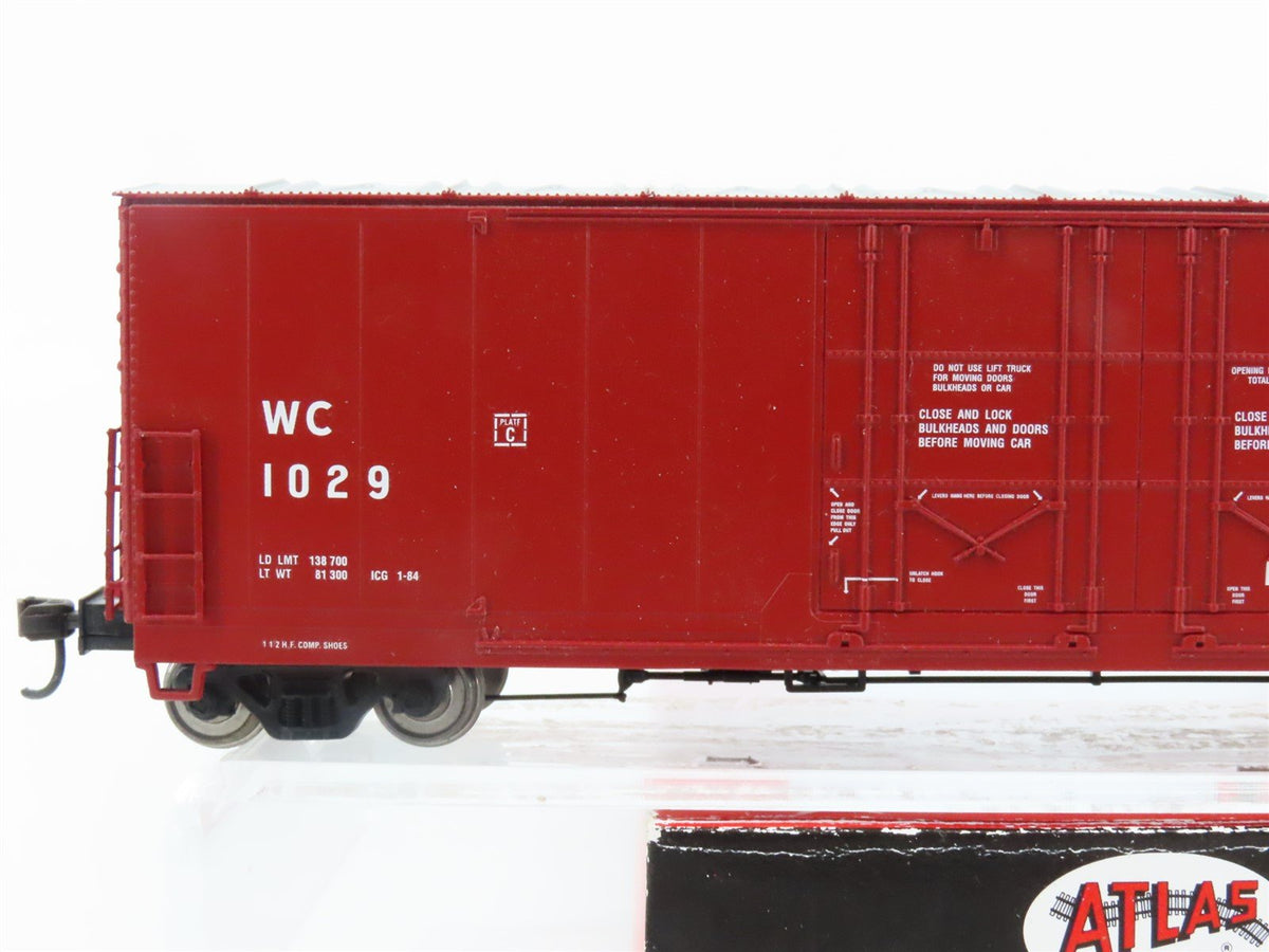 HO Atlas 1766-1 WC Wisconsin Central Evans 52&#39; Double Plug Door Box Car #1029