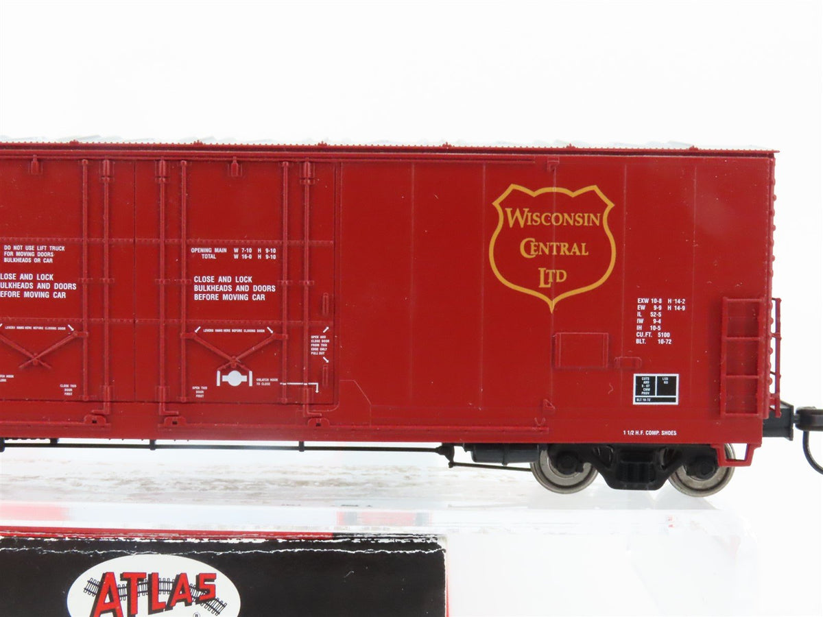 HO Atlas 1766-1 WC Wisconsin Central Evans 52&#39; Double Plug Door Box Car #1029