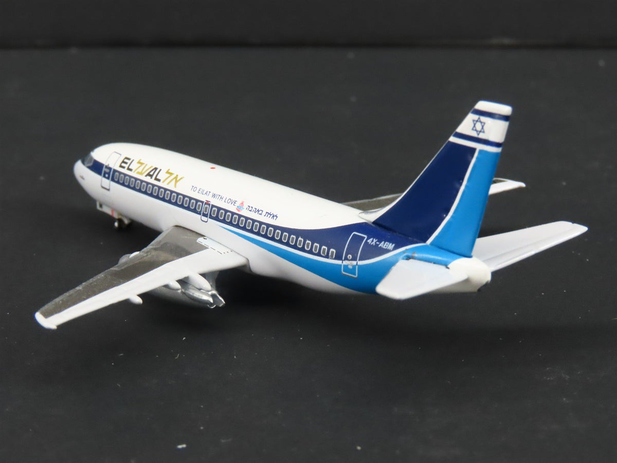 1:400 Scale Aero Classics Die-Cast El Al Israel Boeing B-737-2M8 Aircraft 4X-ABM