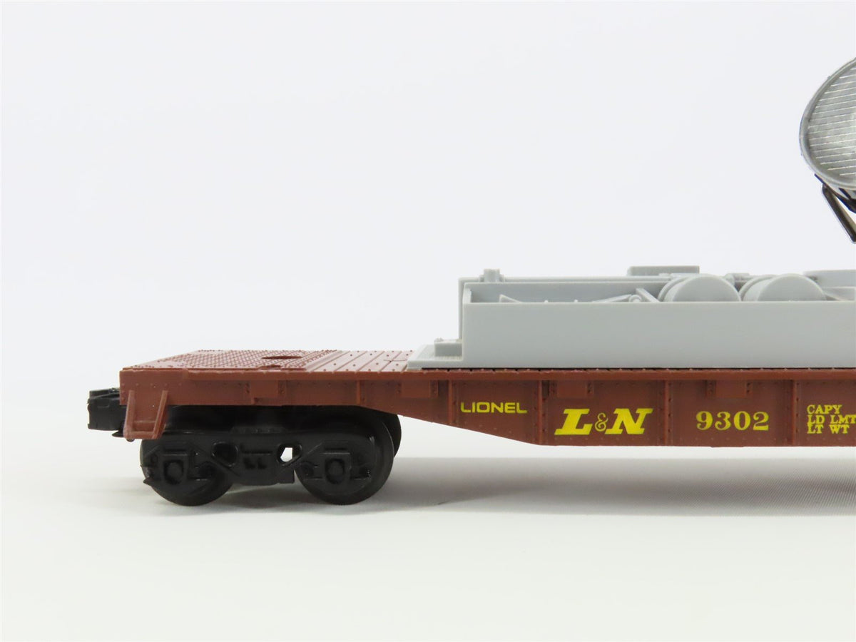 O Gauge 3Rail Lionel 6-9302 L&amp;N Louisville &amp; Nashville Searchlight Flatcar #9302