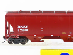 HO Scale Athearn Genesis G4291 BNSF Santa Fe 3-Bay Covered Hopper #474810