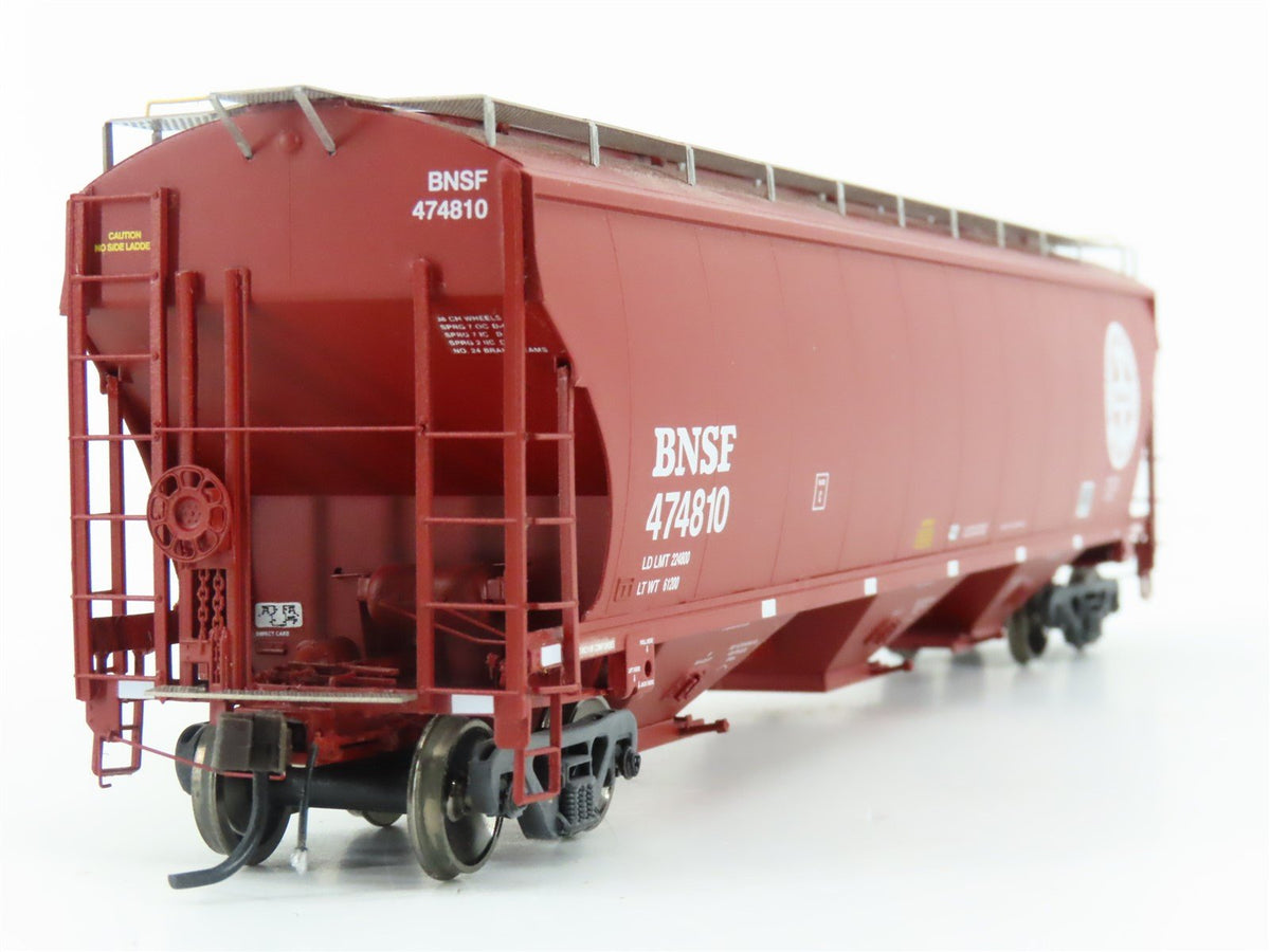 HO Scale Athearn Genesis G4291 BNSF Santa Fe 3-Bay Covered Hopper #474810