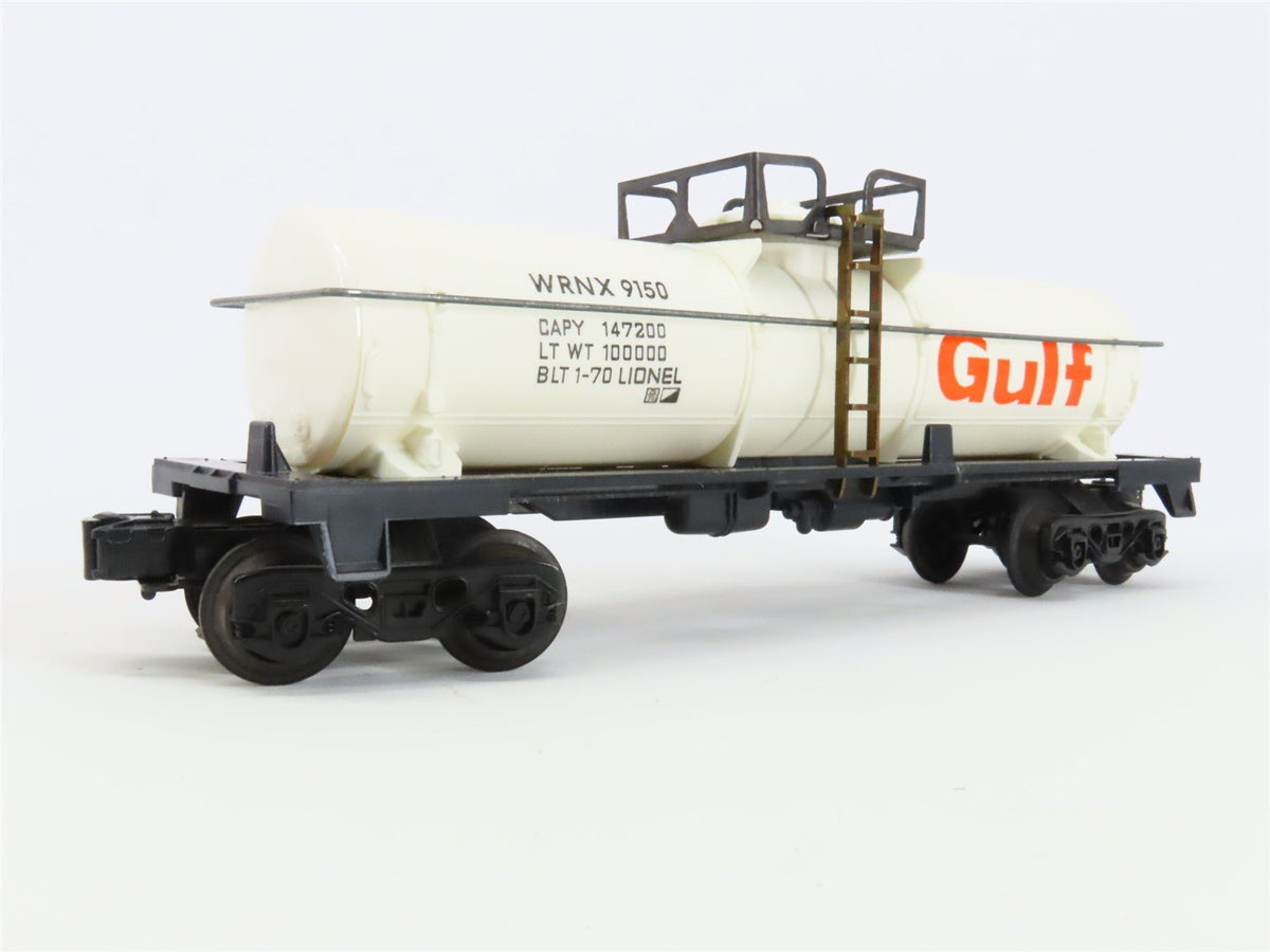 O Gauge 3-Rail Lionel 6-9150 WRNX Gulf Single Dome Tankcar #9150