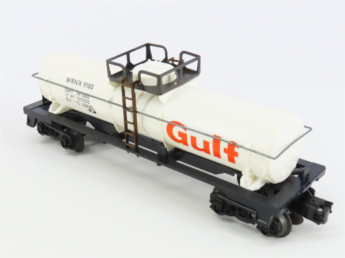 O Gauge 3-Rail Lionel 6-9150 WRNX Gulf Single Dome Tankcar #9150