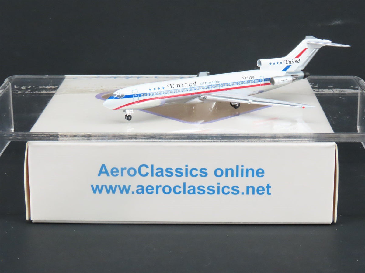 1:400 Scale Aero Classics Die-Cast United &quot;Friend Ship&quot; B-727-222 Aircraft