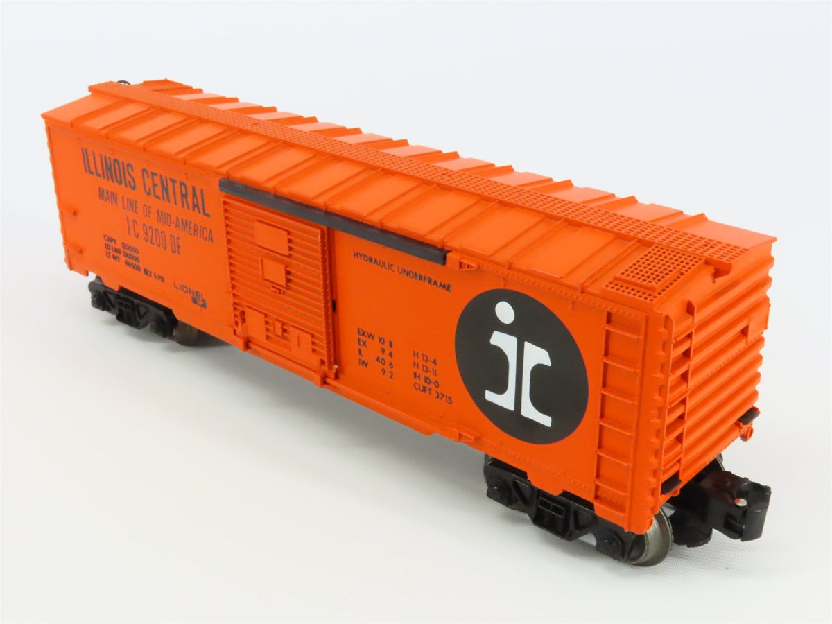 O Gauge 3-Rail Lionel 9200 IC Illinois Central Single Door Boxcar #9200