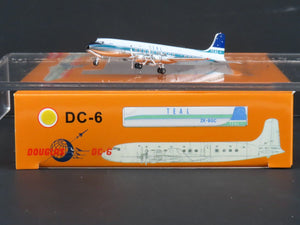 1:400 Scale Aero Classics Die-Cast TEAL McDonnell Douglas DC-6 Aircraft ZK-BGC