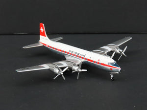 1:400 Aero Classics Die-Cast Swissair McDonnell Douglas DC-7C Aircraft HB-IBP