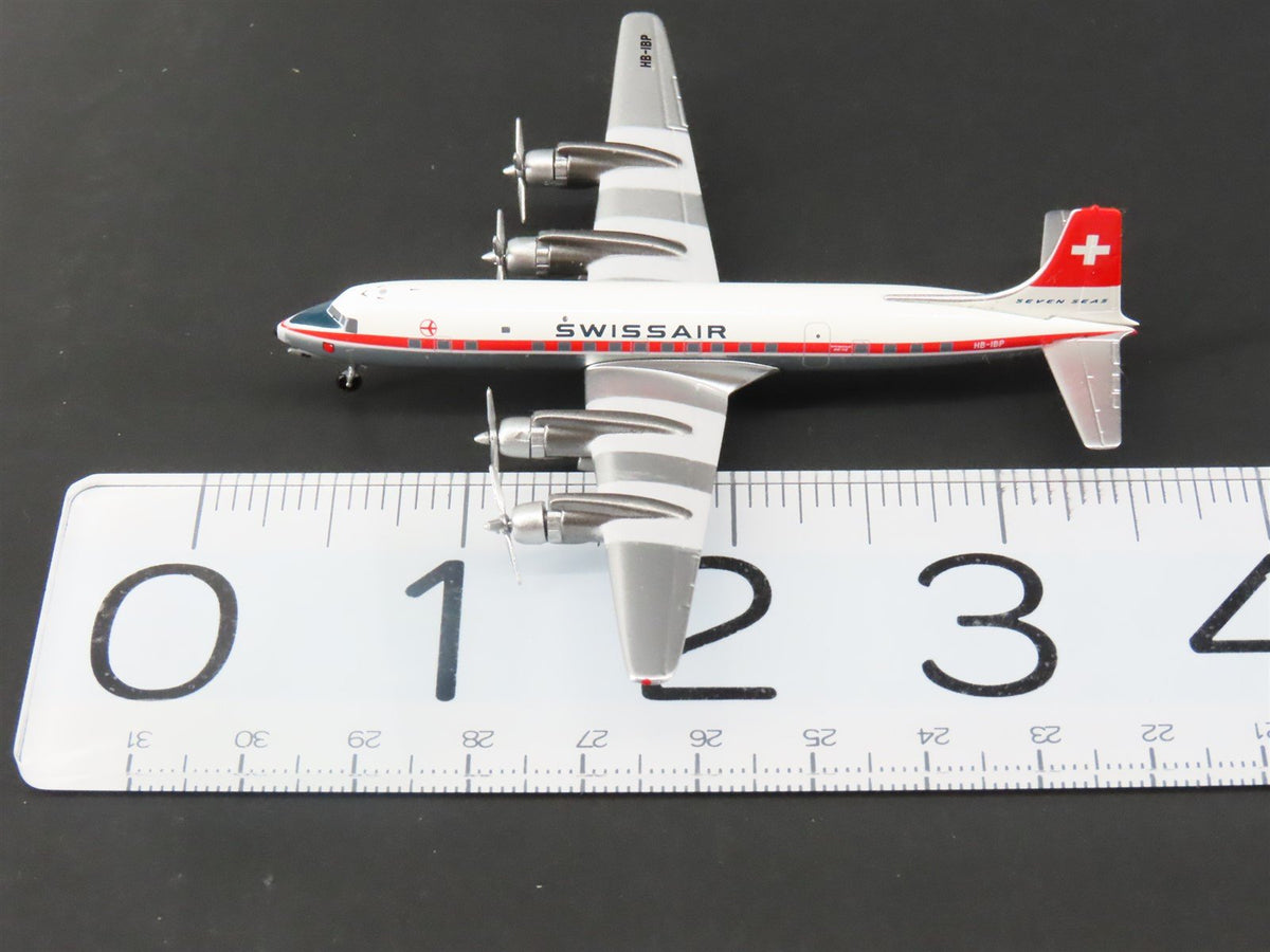 1:400 Aero Classics Die-Cast Swissair McDonnell Douglas DC-7C Aircraft HB-IBP