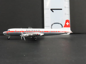 1:400 Aero Classics Die-Cast Swissair McDonnell Douglas DC-7C Aircraft HB-IBP