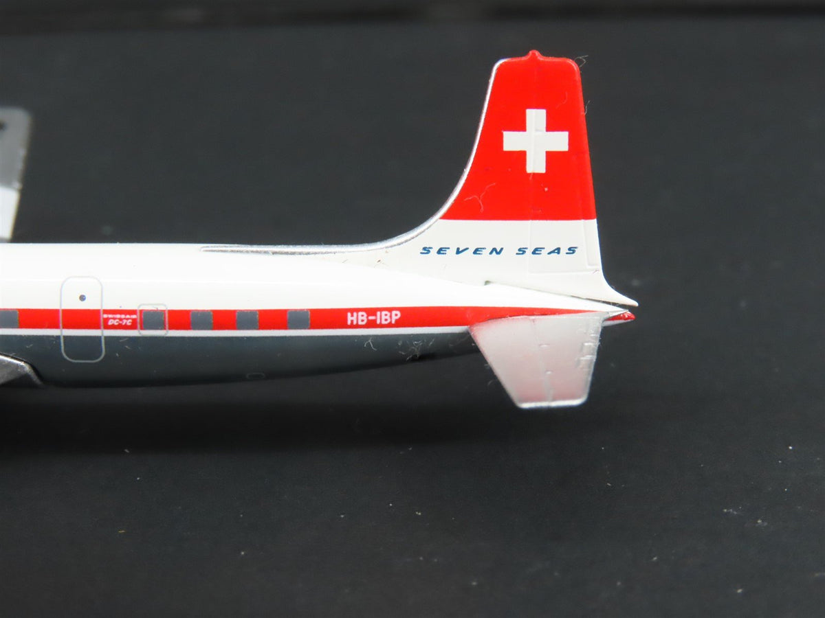 1:400 Aero Classics Die-Cast Swissair McDonnell Douglas DC-7C Aircraft HB-IBP