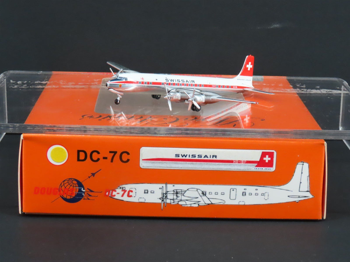 1:400 Aero Classics Die-Cast Swissair McDonnell Douglas DC-7C Aircraft HB-IBL