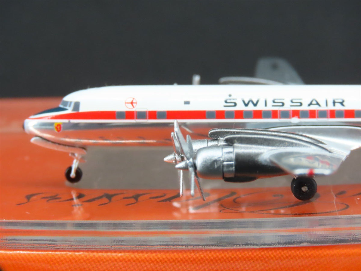 1:400 Aero Classics Die-Cast Swissair McDonnell Douglas DC-7C Aircraft HB-IBL