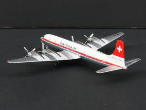 1:400 Aero Classics Die-Cast Swissair McDonnell Douglas DC-7C Aircraft HB-IBL