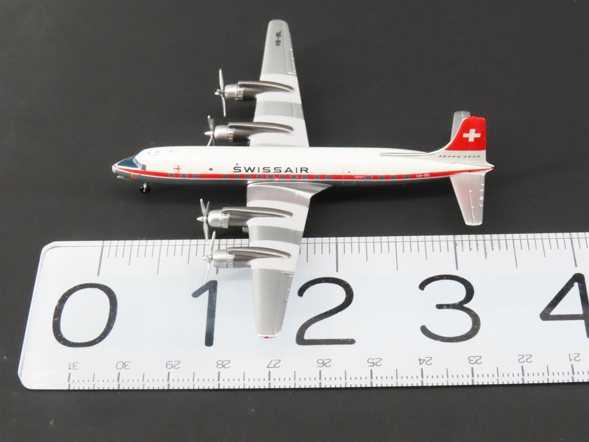 1:400 Aero Classics Die-Cast Swissair McDonnell Douglas DC-7C Aircraft HB-IBL