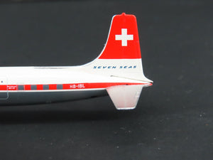 1:400 Aero Classics Die-Cast Swissair McDonnell Douglas DC-7C Aircraft HB-IBL