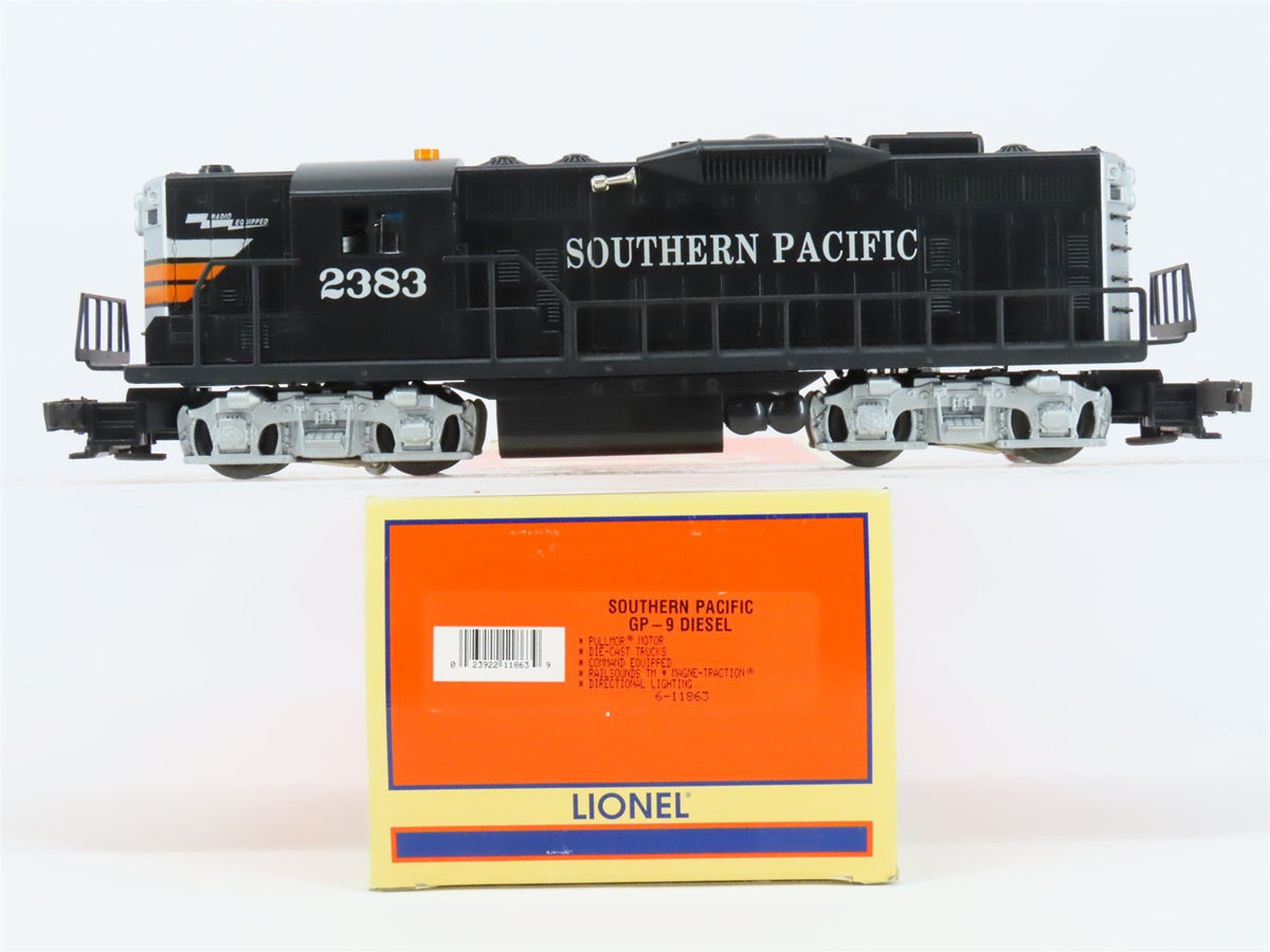 O Gauge 3-Rail Lionel 6-11863 SP Southern Pacific GP9 Diesel Loco #2383 w/ Sound