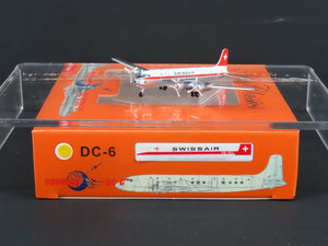 1:400 Aero Classics Die-Cast Swissair McDonnell Douglas DC-6B Aircraft HB-IBU