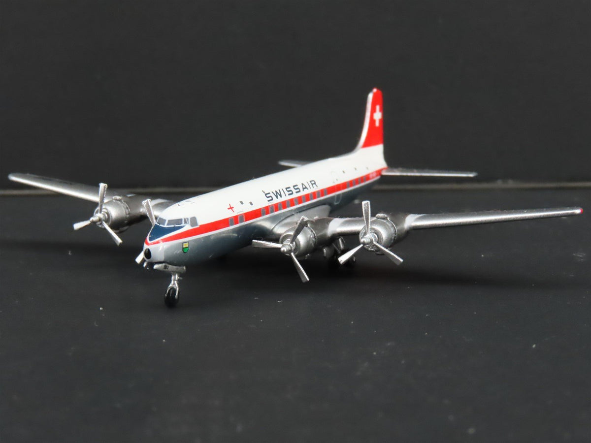 1:400 Aero Classics Die-Cast Swissair McDonnell Douglas DC-6B Aircraft HB-IBU