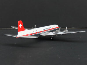 1:400 Aero Classics Die-Cast Swissair McDonnell Douglas DC-6B Aircraft HB-IBU