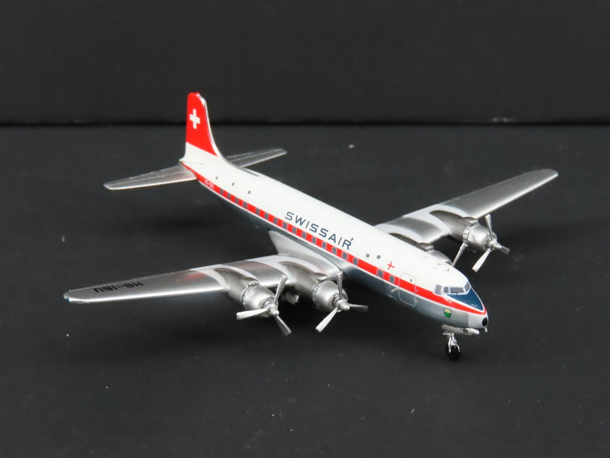 1:400 Aero Classics Die-Cast Swissair McDonnell Douglas DC-6B Aircraft HB-IBU