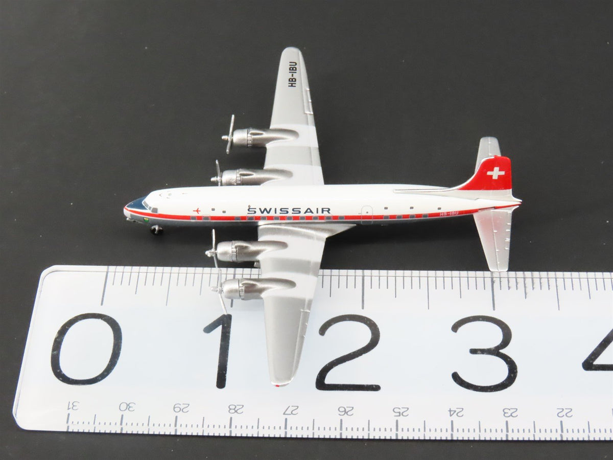 1:400 Aero Classics Die-Cast Swissair McDonnell Douglas DC-6B Aircraft HB-IBU