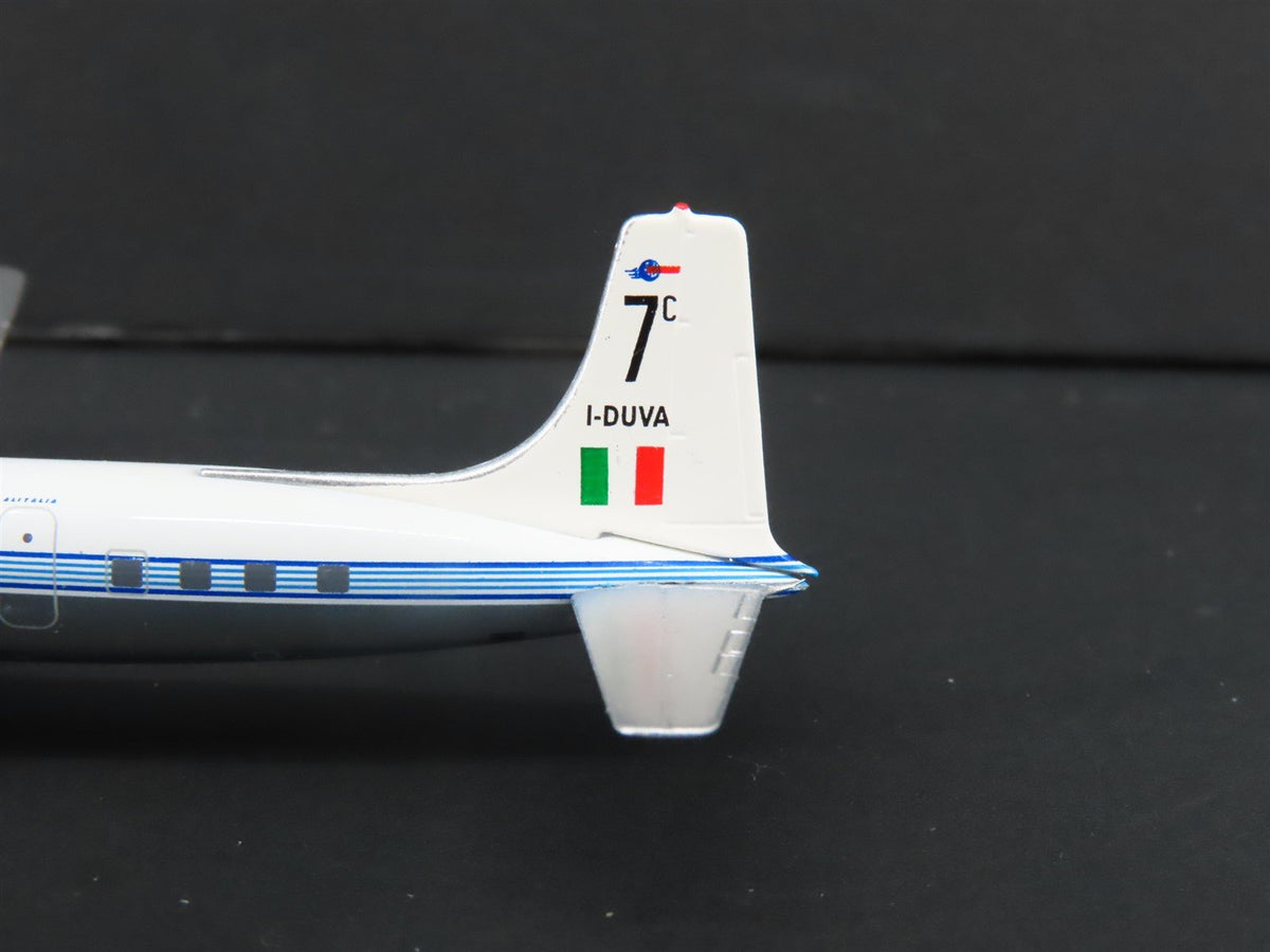 1:400 Aero Classics Die-Cast Alitalia McDonnell Douglas DC-7C/F Aircraft I-DUVA