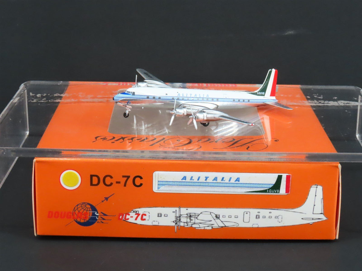 1:400 Aero Classics Die-Cast Alitalia McDonnell Douglas DC-7C Aircraft I-DUVB