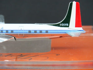 1:400 Aero Classics Die-Cast Alitalia McDonnell Douglas DC-7C Aircraft I-DUVB